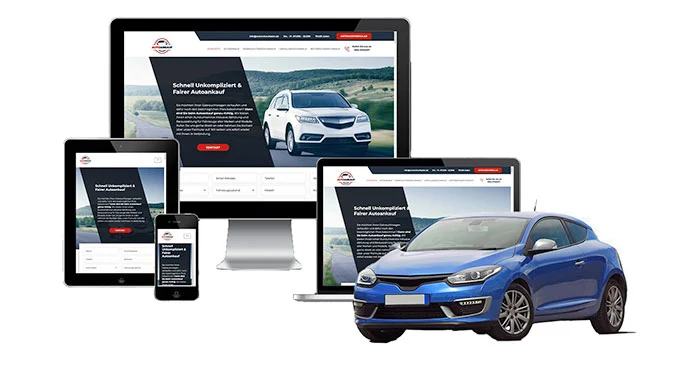 ankauf mobil Ankaufseite mobil – Autoankauf Alfter mit rotem PKW